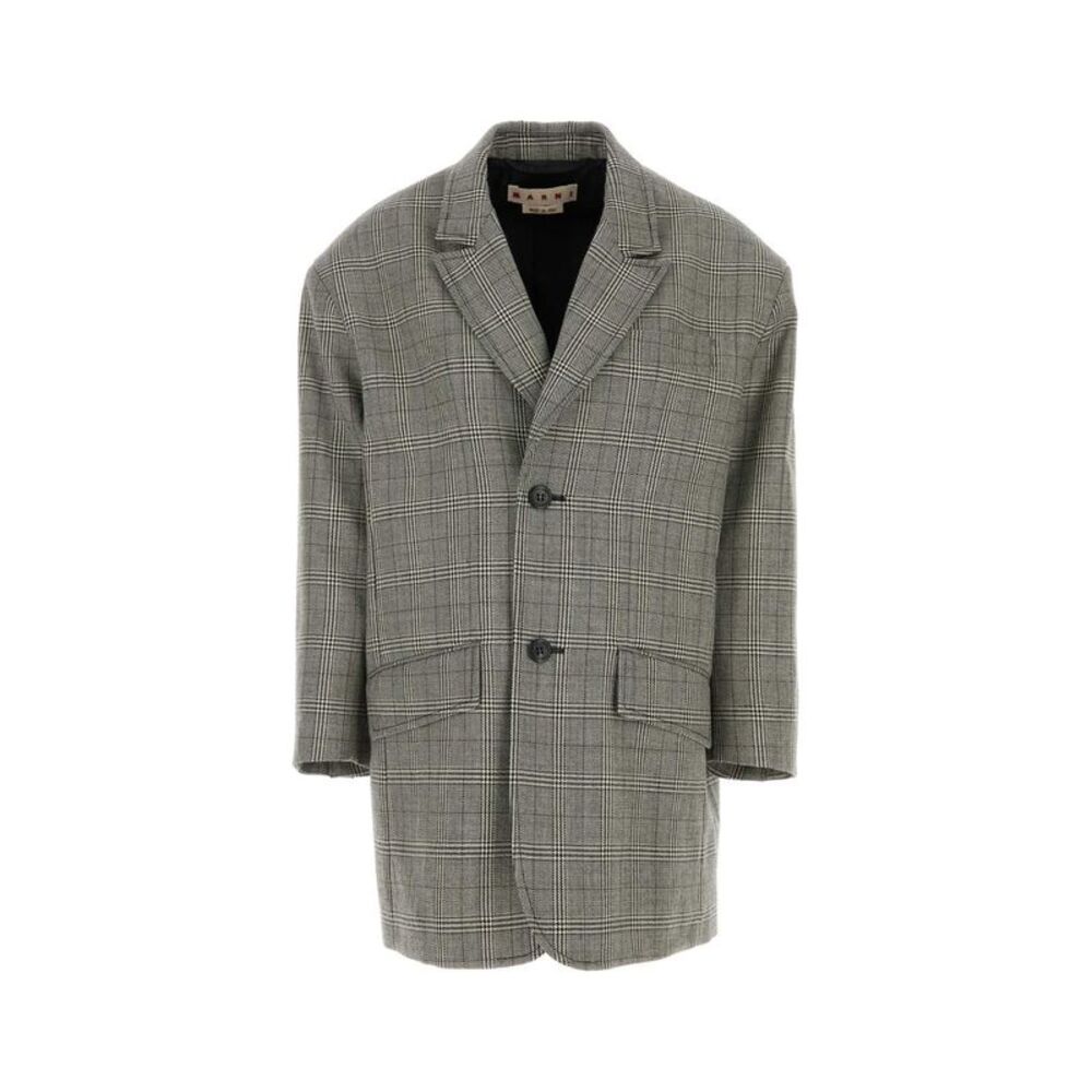 Marni Women Embroidered Wool Oversize Blazer